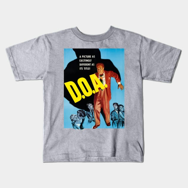 D.O.A. (1950) Movie Poster Kids T-Shirt by MovieFunTime